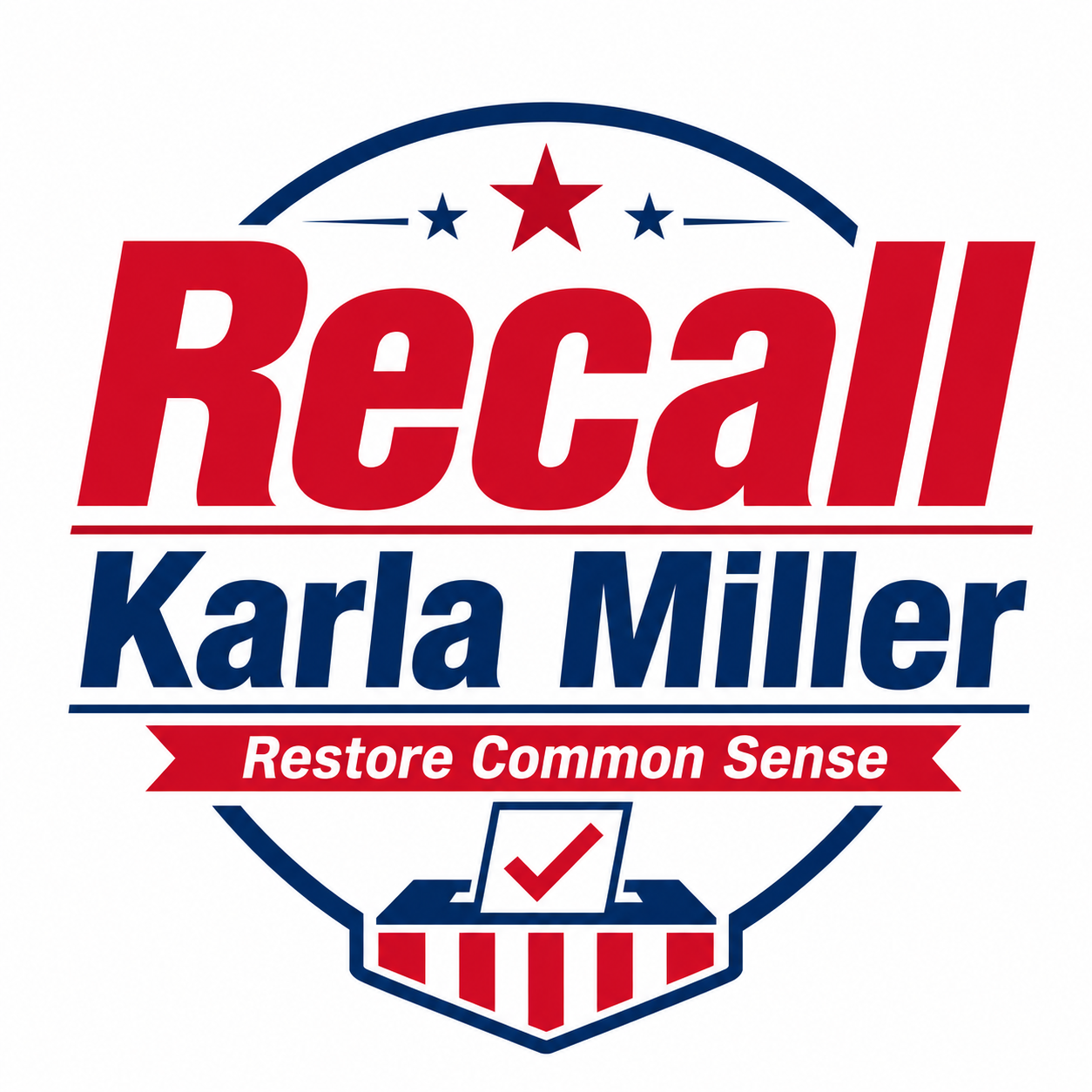 Recall Karla Miller logo